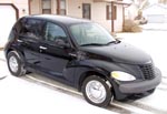 02 Chrysler PT Cruiser in the snow