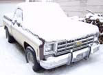 77 Chevy C10 Silverado in the snow 2005