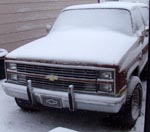 67 Dodge Charger 2dr Hardtop in the Snow 12/18/05