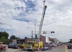 57 Ford Ladder Truck